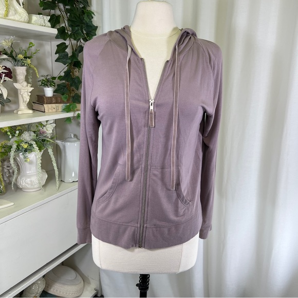 Victorias Secret Rhinestone Wing Backed Super Soft Purple Hoodie y2k Style - Picture 2 of 12